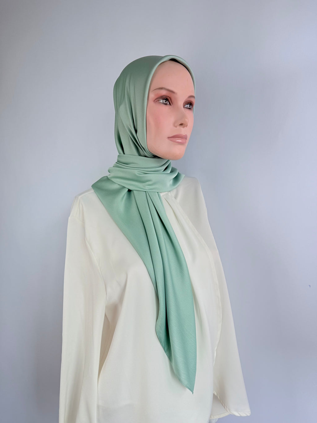 Voile en soie vert d'eau