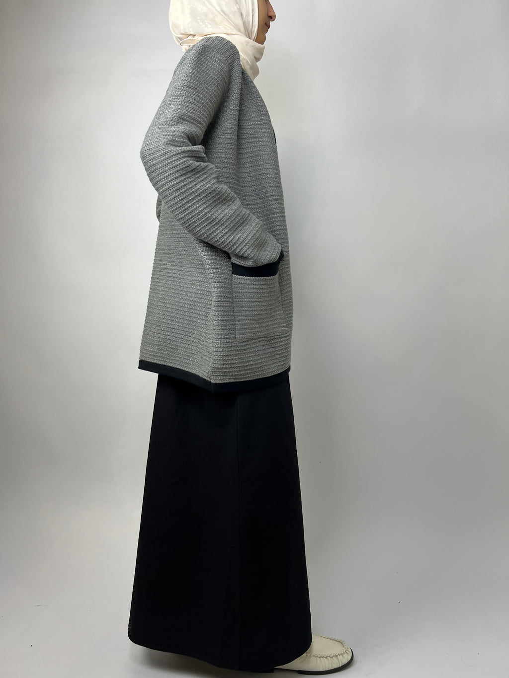 Ensemble noir et gris perle